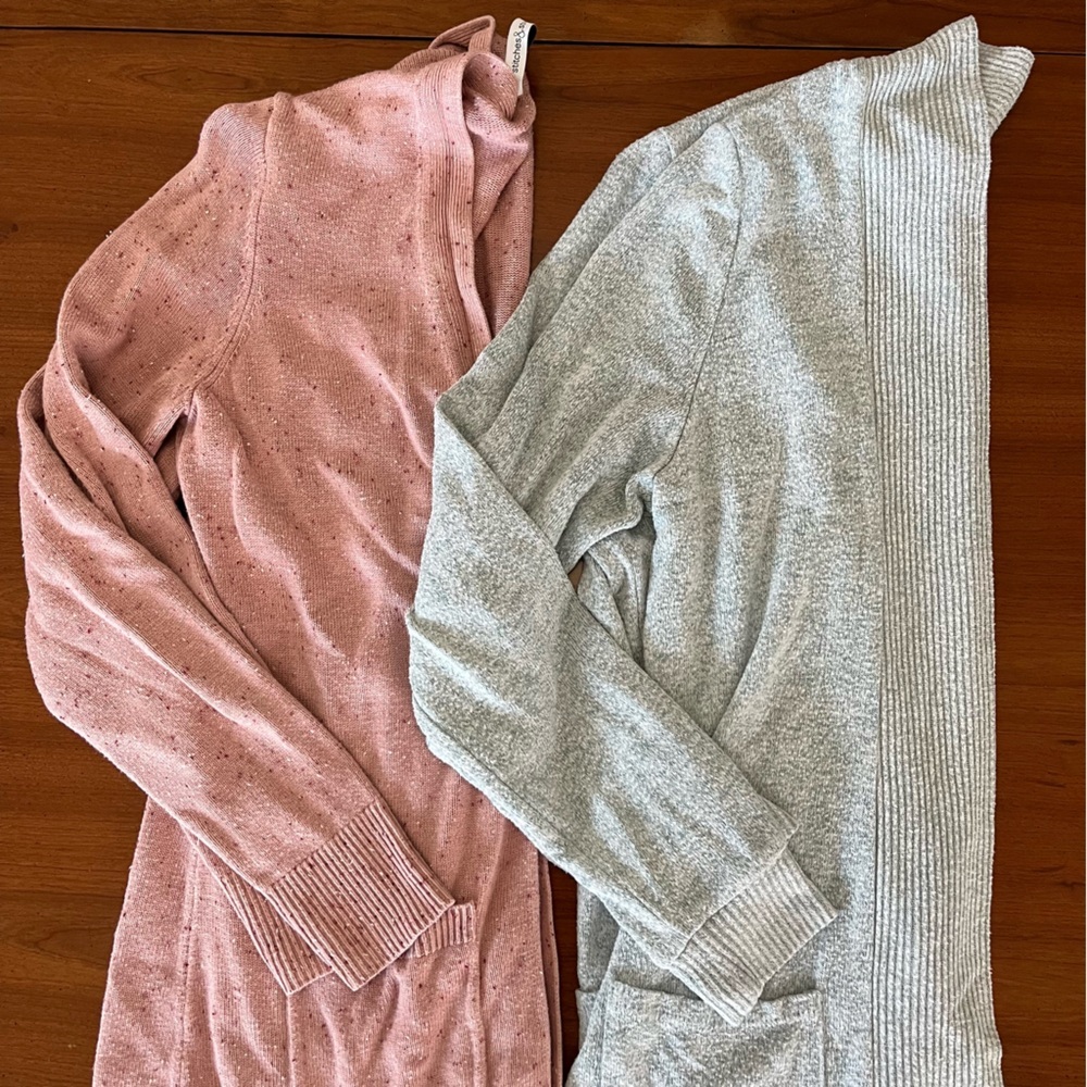 🌸 2 Cardigan Bundle • Size S • Stitch Fix • Spring Layering • Open Front